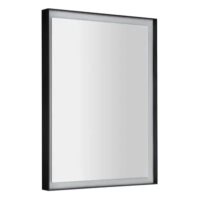 Sapho SORT zrcadlo s LED osvětlením 60x80cm, senzor, 2700-6500K, černá mat