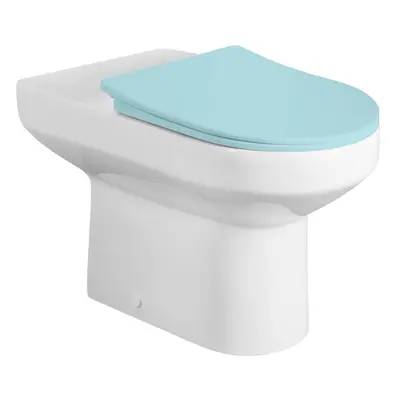 Aqualine VERMET WC kombi mísa, 62,5x37 cm, zadní/spodní odpad, bílá