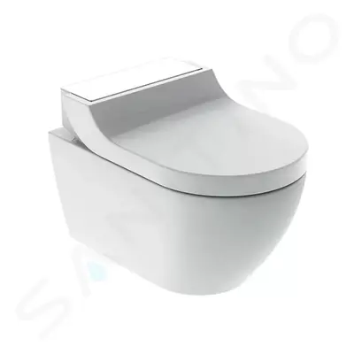 Geberit 146.292.SI.1 - Elektronický bidet Tuma Comfort s keramikou, Rimfree, SoftClosing, bílé s