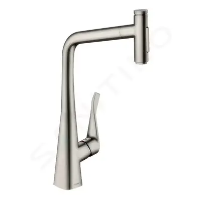 Hansgrohe 73816800 - Dřezová baterie M7117-H320 s výsuvnou sprškou, sBOX, vzhled nerezu