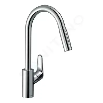 Hansgrohe 31833000 - Dřezová baterie Focus s výsuvnou sprškou, EcoSmart, chrom