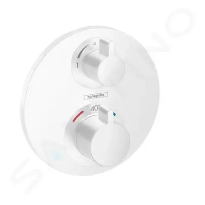 Hansgrohe 15758700 - Termostatická baterie pod omítku pro 2 spotřebiče, matná bílá