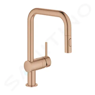 Grohe 32322DL2 - Dřezová baterie s výsuvnou sprškou, kartáčovaný Warm Sunset