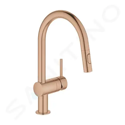 Grohe 32321DL2 - Dřezová baterie s výsuvnou sprškou, kartáčovaný Warm Sunset