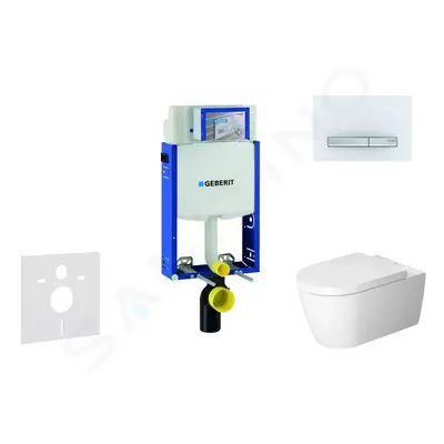 Geberit 110.302.00.5 NM8 - Modul pro závěsné WC s tlačítkem Sigma50, alpská bílá + Duravit ME by