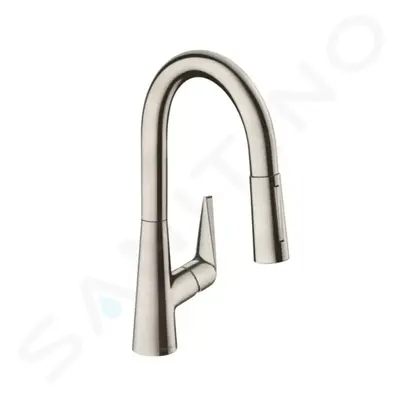 Hansgrohe 72815800 - Dřezová baterie s výsuvnou sprškou, vzhled nerezu