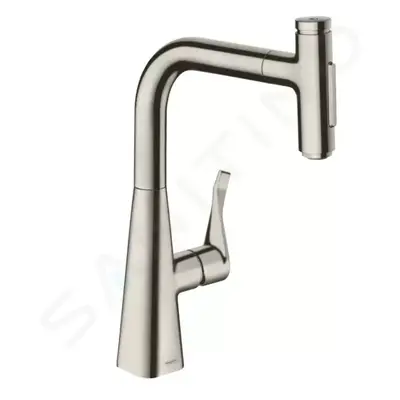 Hansgrohe 73817800 - Dřezová baterie M7117-H240 s výsuvnou sprškou, sBOX, vzhled nerezu