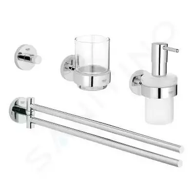 Grohe 40846001 - Sada doplňků do koupelny 4 v 1, chrom