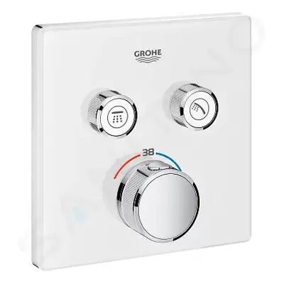 Grohe 29156LS0 - Termostatická vanová baterie pod omítku se 2 ventily, měsíční bílá