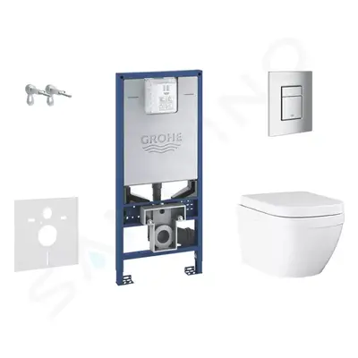 Grohe 39603SET-KX - Set předstěnové instalace, klozetu a sedátka, tlačítka Skate Cosmopolitan S,