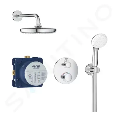 Grohe 34727000 - Sprchový set Tempesta 210 s termostatem pod omítku, 2 proudy, chrom