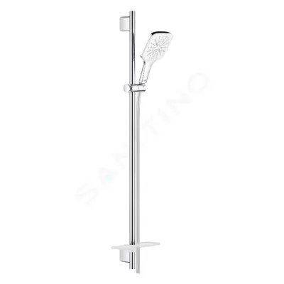 Grohe 26586LS0 - Sada sprchové hlavice 130, 3 proudy, tyče 90 cm a hadice, měsíční bílá