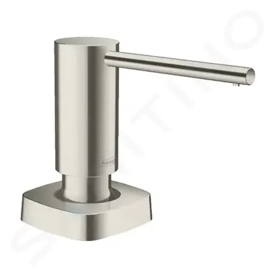 Hansgrohe 40468800 - Dávkovač mycích prostředků A71, 500 ml, nerezová ocel