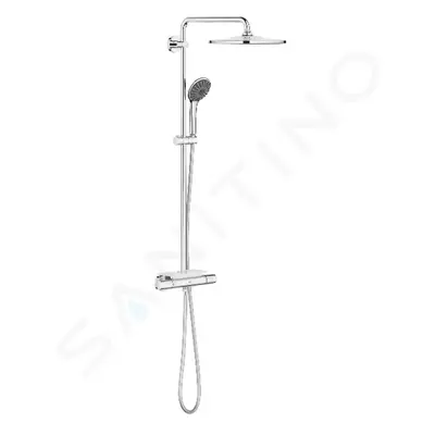 Grohe 26401001 - Sprchový set 310 s termostatem na zeď a poličkou, 3 proudy, chrom