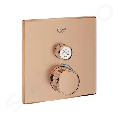 Grohe 29123DL0 - Termostatická sprchová baterie pod omítku s 1 ventilem, kartáčovaný Warm Sunset