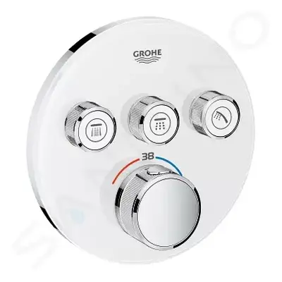 Grohe 29904LS0 - Termostatická vanová baterie pod omítku se 3 ventily, měsíční bílá