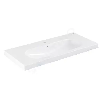 Grohe 3958500H - Umyvadlo s přepadem 100x46 cm, PureGuard, alpská bílá