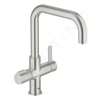 Grohe 30097DC0 - Páková dřezová baterie Duo, supersteel