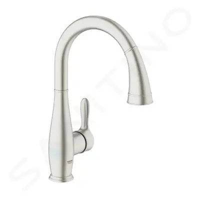 Grohe 30215DC1 - Dřezová baterie s výsuvnou sprškou, supersteel