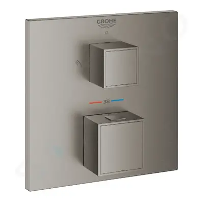 Grohe 24154AL0 - Termostatická baterie pod omítku pro 2 spotřebiče, kartáčovaný Hard Graphite