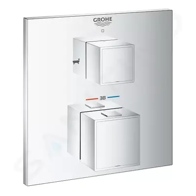 Grohe 24155000 - Termostatická baterie pod omítku pro 2 spotřebiče, chrom