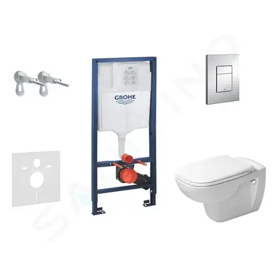 Grohe 38528SET-KK - Set předstěnové instalace, klozetu a sedátka D-Code, Rimless, SoftClose, tla