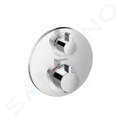 Hansgrohe 15758000 - Termostatická baterie pod omítku pro 2 spotřebiče, chrom