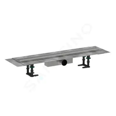 Hansgrohe 56178800 - Sprchový žlab 80 cm, s roštem, kartáčovaná nerezová ocel