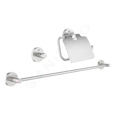 Grohe 40775DC1 - Sada doplňků do koupelny 3 v 1, supersteel