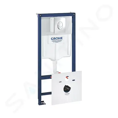 Grohe 38750001 - Předstěnový instalační prvek pro závěsné WC, nádržka GD2, ovládací tlačítko Ska