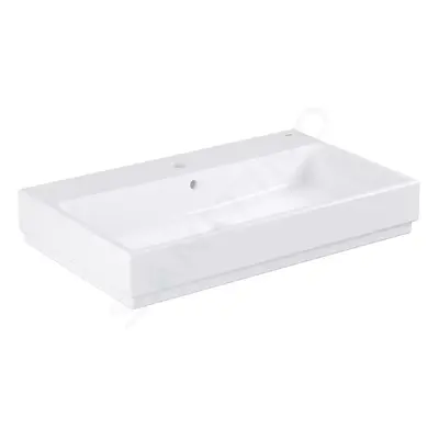 Grohe 3946900H - Umyvadlo 80x49 cm,s přepadem, otvor pro baterii, PureGuard, alpská bílá