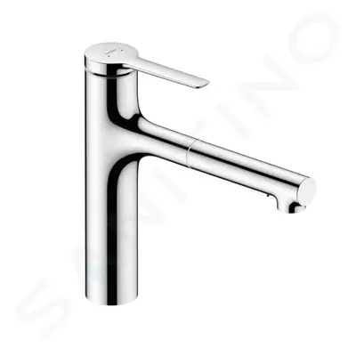 Hansgrohe 74801000 - Dřezová baterie 160, s výsuvnou sprškou, chrom