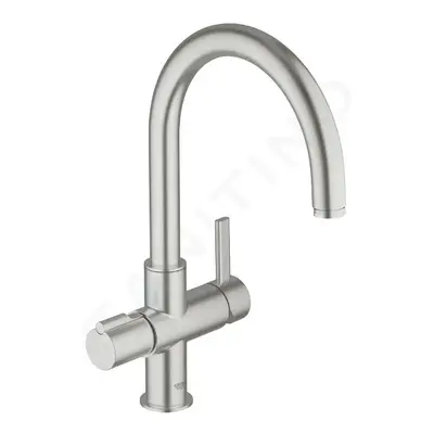 Grohe 30033DC0 - Páková dřezová baterie Duo, supersteel