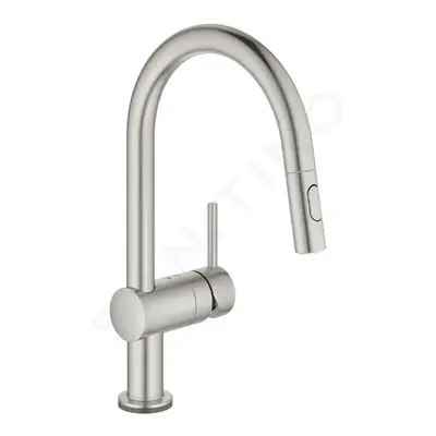 Grohe 31358DC2 - Elektronická dřezová baterie s výsuvnou sprškou, supersteel