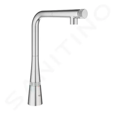 Grohe 31593DC2 - Dřezová baterie s výsuvnou koncovkou, SmartControl, supersteel