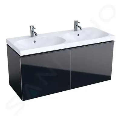 Geberit 500.613.16.1 - Skříňka pod dvojumyvadlo 120 cm, černá