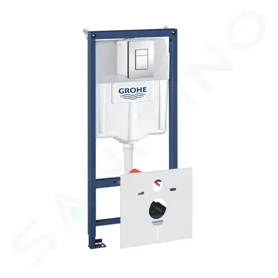 Grohe 38775001 - Předstěnová instalace s nádržkou pro závěsné WC, tlačítko Skate Cosmopolitan, c