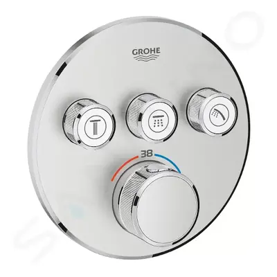 Grohe 29121DC0 - Termostatická sprchová podomítková baterie, 3 ventily, supersteel