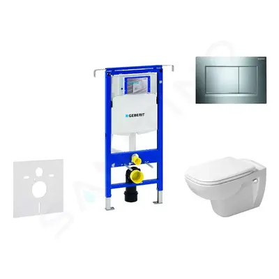 Geberit 111.355.00.5 NH6 - Modul pro závěsné WC s tlačítkem Sigma30, lesklý chrom/chrom mat + Du