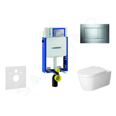 Geberit 110.302.00.5 NM6 - Modul pro závěsné WC s tlačítkem Sigma30, lesklý chrom/chrom mat + Du