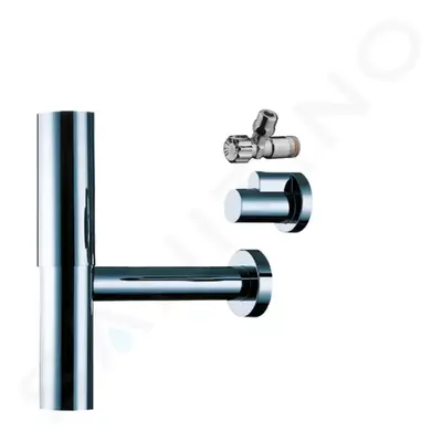 Hansgrohe 52120000 - Designový sifon Flowstar s rohovými ventily, chrom