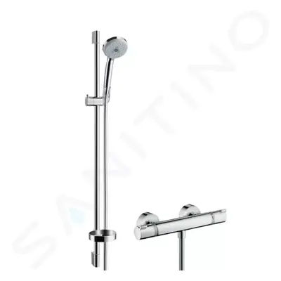 Hansgrohe 27085000 - Sprchový set s termostatem, 3 proudy, tyč 90 cm, chrom