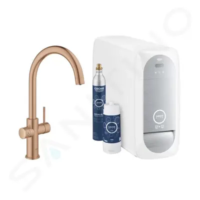 Grohe 31455DL1 - Dřezová baterie s chladícím zařízením a filtrací, kartáčovaný Warm Sunset