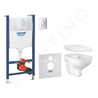 Grohe 39888000 - Set předstěnové instalace, klozetu a sedátka Bau Ceramic, softclose, tlačítko S