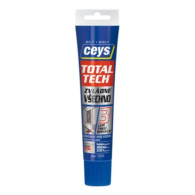 Ceys TOTAL TECH EXPRESS, lepidlo a tmel, 125ml, bílá