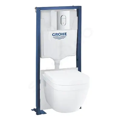 Grohe 39697000 - Set předstěnové instalace, klozetu Euro Ceramic a sedátka softclose, tlačítko A