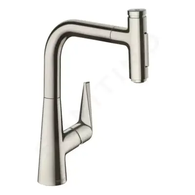 Hansgrohe 73868800 - Dřezová baterie M5117-H220 s výsuvnou sprškou, sBOX, vzhled nerezu