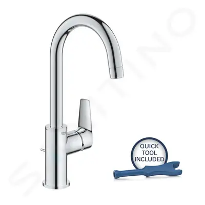 Grohe 24201001 - Umyvadlová baterie s otočným výtokem a výpustí, chrom