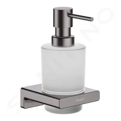 Hansgrohe 41745340 - Dávkovač mýdla s držákem, matné sklo/kartáčovaný černý chrom