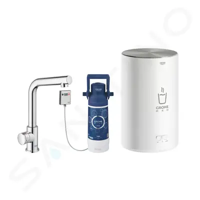 Grohe 30339001 - Dřezový ventil Mono s ohřevem vody a filtrací, zásobník M, chrom